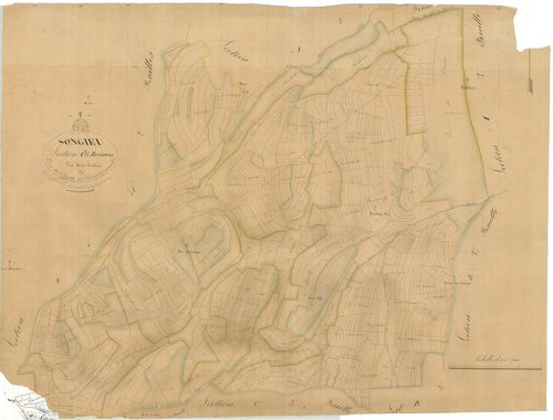 Songieu (Haut Valromey, Ain, France ; ancienne commune) - 3 P 9047 - 3 P 9047 -  Feuille 3  (1831)