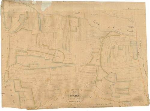 Songieu (Haut Valromey, Ain, France ; ancienne commune) - 3 P 9055 - 3 P 9055 -  Feuille 4  (1831)