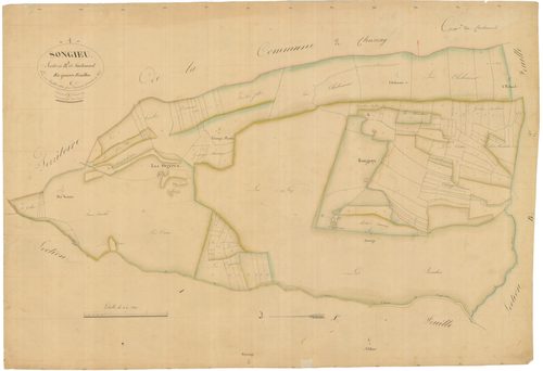 Songieu (Haut Valromey, Ain, France ; ancienne commune) - 3 P 9048 - 3 P 9048 -  Feuille 1  (1831)