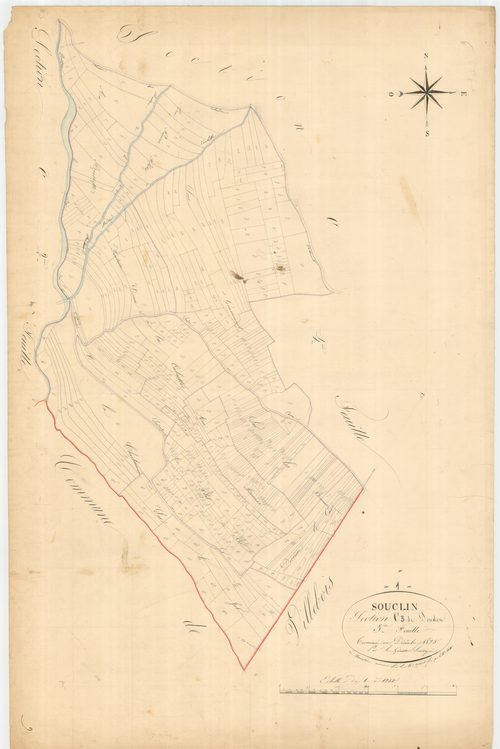 Souclin - 3 P 9077 - 3 P 9077 -  Feuille 3  (1826)
