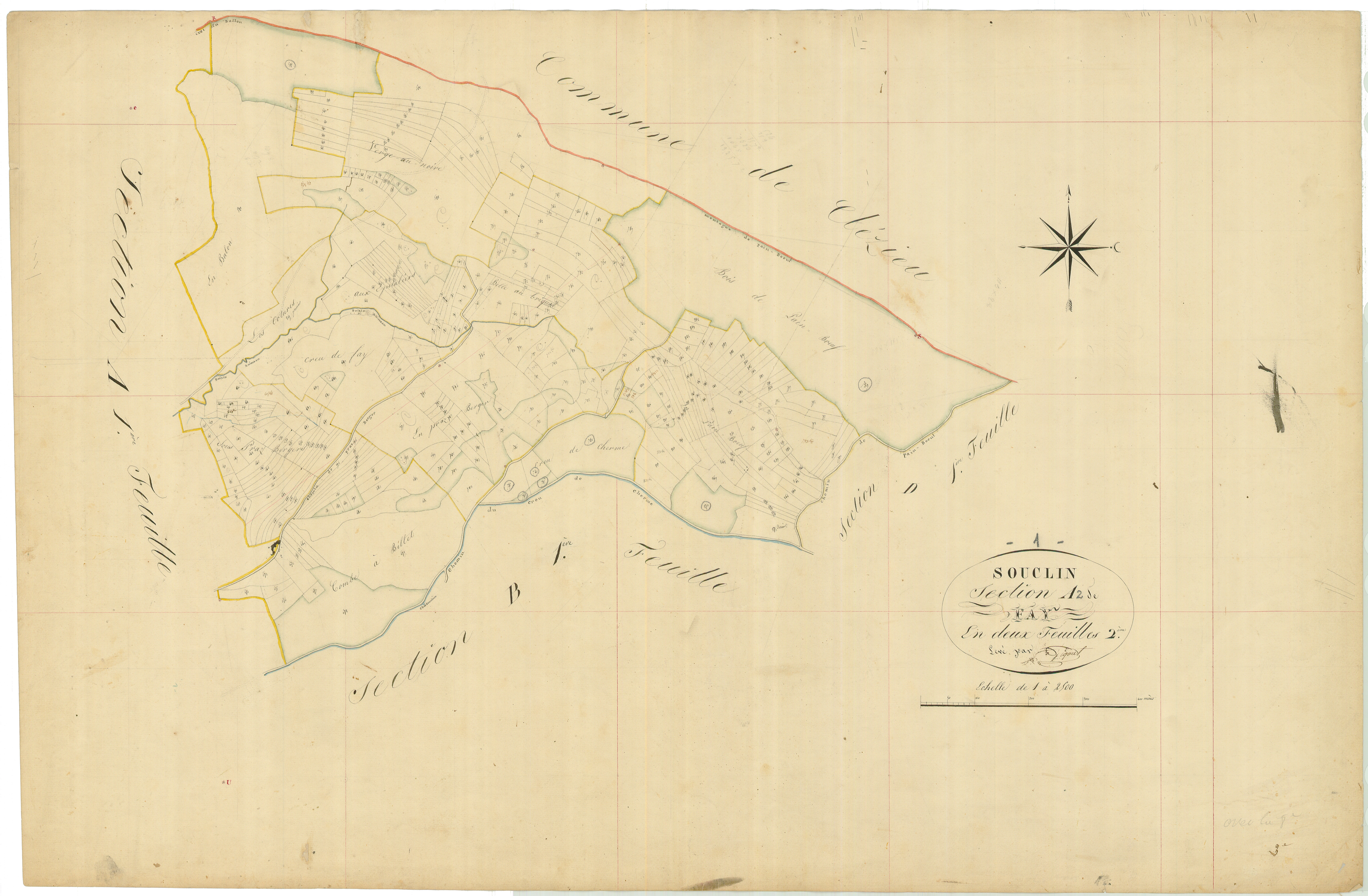Souclin - 3 P 9071 - 3 P 9071 -  Feuille 2  (1826)