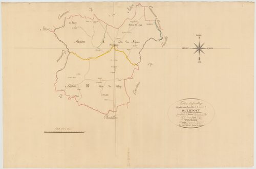 Sulignat - 3 P 10156-1 - 3 P 10156-1 -  Tableau d'assemblage  (1811)