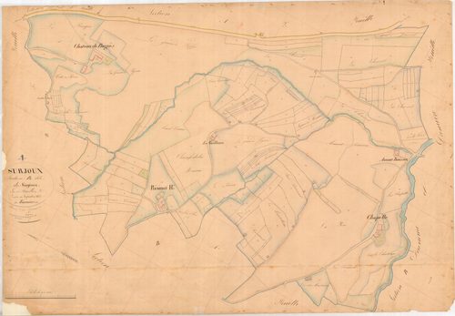Surjoux - 3 P 9092 - 3 P 9092 -  Feuille 3  (1832)