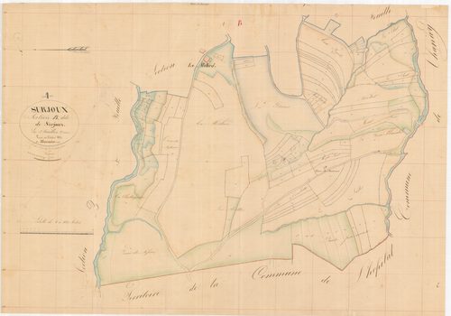 Surjoux - 3 P 9091 - 3 P 9091 -  Feuille 2  (1832)