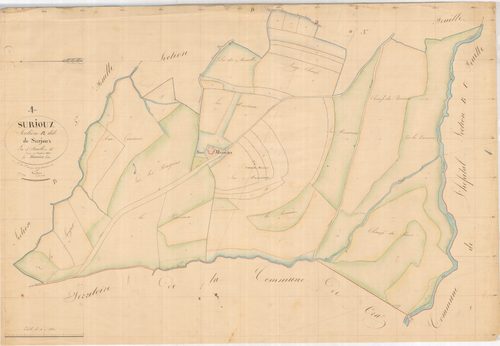 Surjoux - 3 P 9093 - 3 P 9093 -  Feuille 4  (1832)