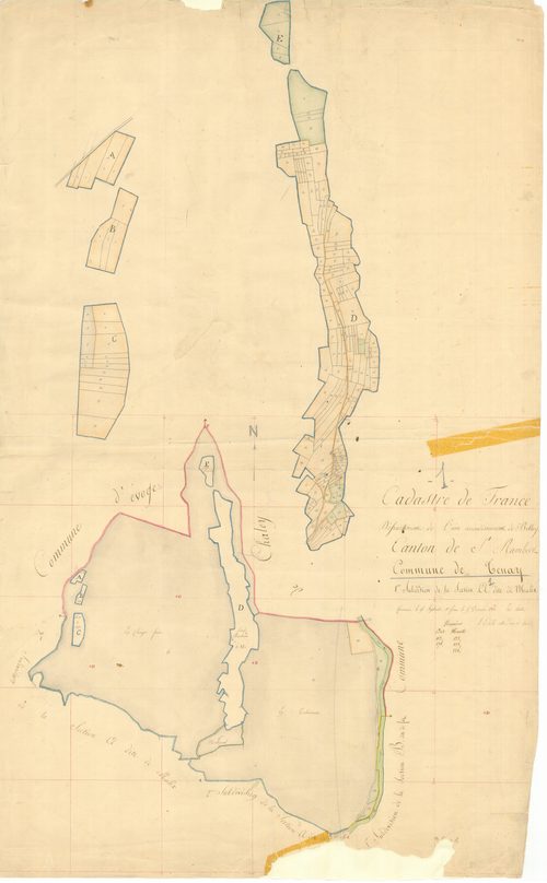 Tenay - 3 P 9107 - 3 P 9107 -  Feuille 1  (1811)
