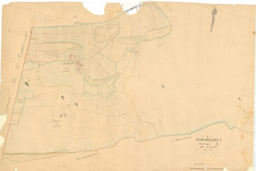 Thézillieu (Plateau d'Hauteville, Ain, France ; ancienne commune) - 3 P 9116 - 3 P 9116 -  Feuille 1  (1838)