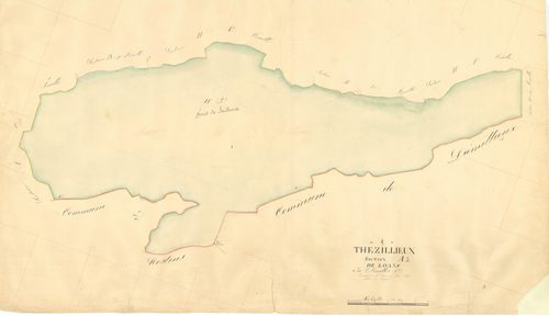 Thézillieu (Plateau d'Hauteville, Ain, France ; ancienne commune) - 3 P 9117 - 3 P 9117 -  Feuille 2  (1838)
