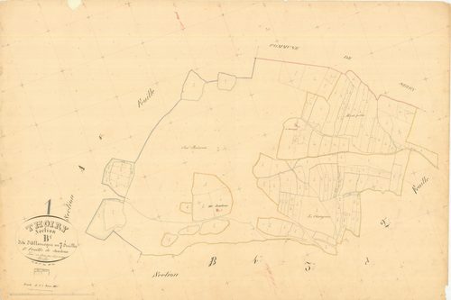 Thoiry - 3 P 9156 - 3 P 9156 -  Feuille 1  (1845)