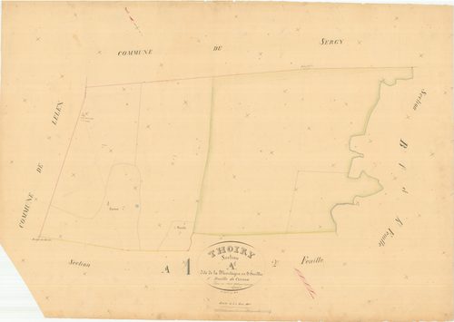 Thoiry - 3 P 9153 - 3 P 9153 -  Feuille 1  (1845)