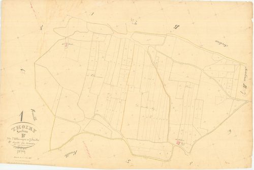 Thoiry - 3 P 9158 - 3 P 9158 -  Feuille 3  (1845)