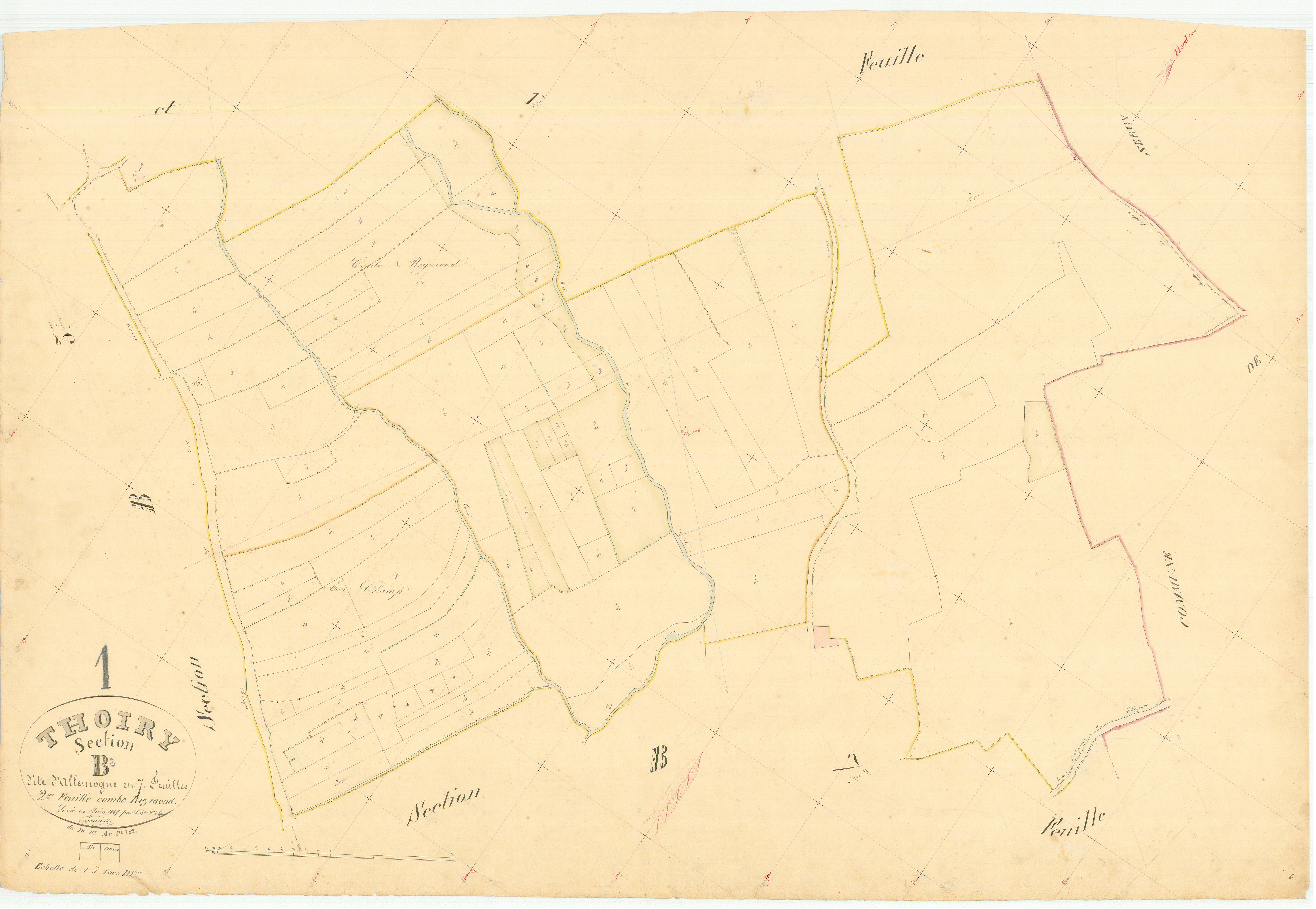 Thoiry - 3 P 9157 - 3 P 9157 -  Feuille 2  (1845)