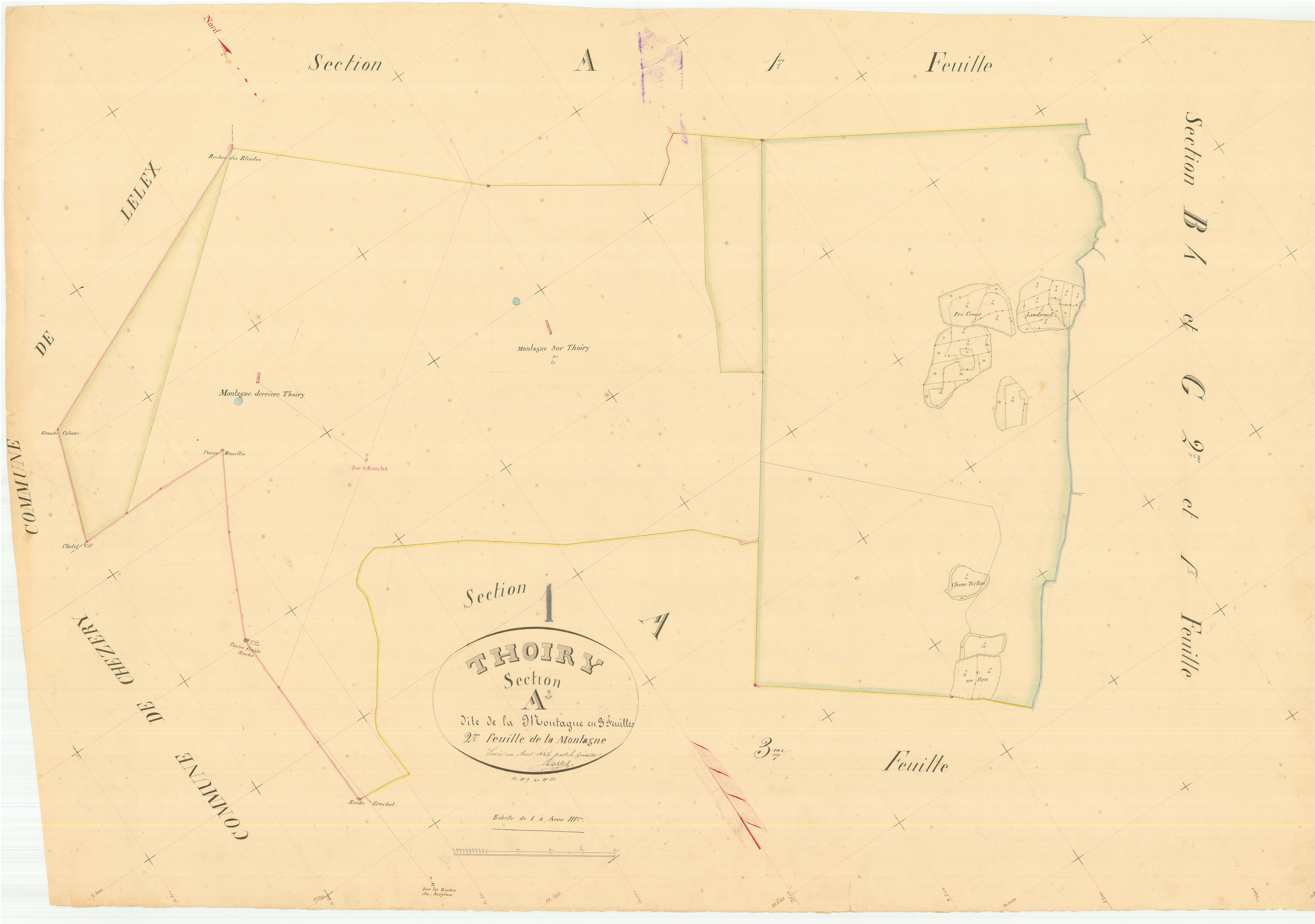 Thoiry - 3 P 9154 - 3 P 9154 -  Feuille 2  (1845)