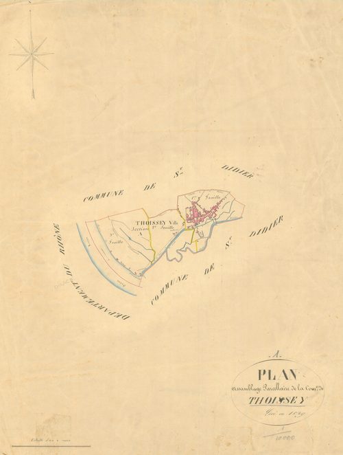 Thoissey - 3 P 9189 - 3 P 9189 -  Tableau d'assemblage  (1829)