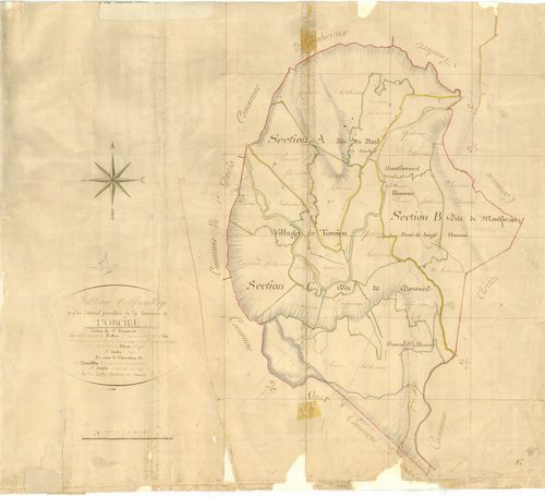 Torcieu - 3 P 9193 - 3 P 9193 -  Tableau d'assemblage  (1811)