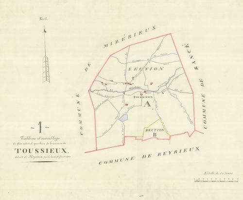Toussieux - 3 P 9241 - 3 P 9241 -  Tableau d'assemblage  (1900)