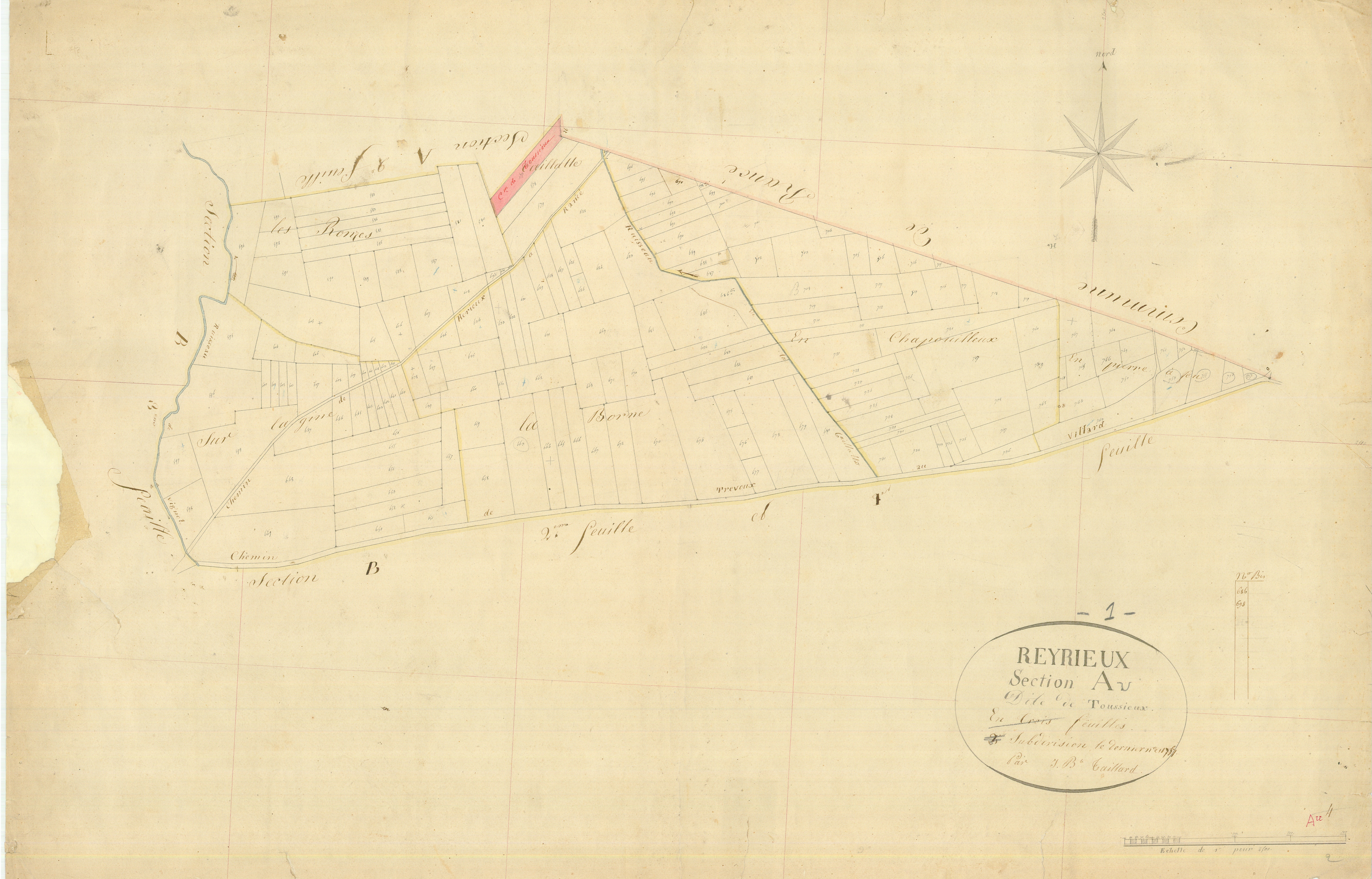 Toussieux - 3 P 8187 - 3 P 8187 -  Feuille 3  (1823-1900)