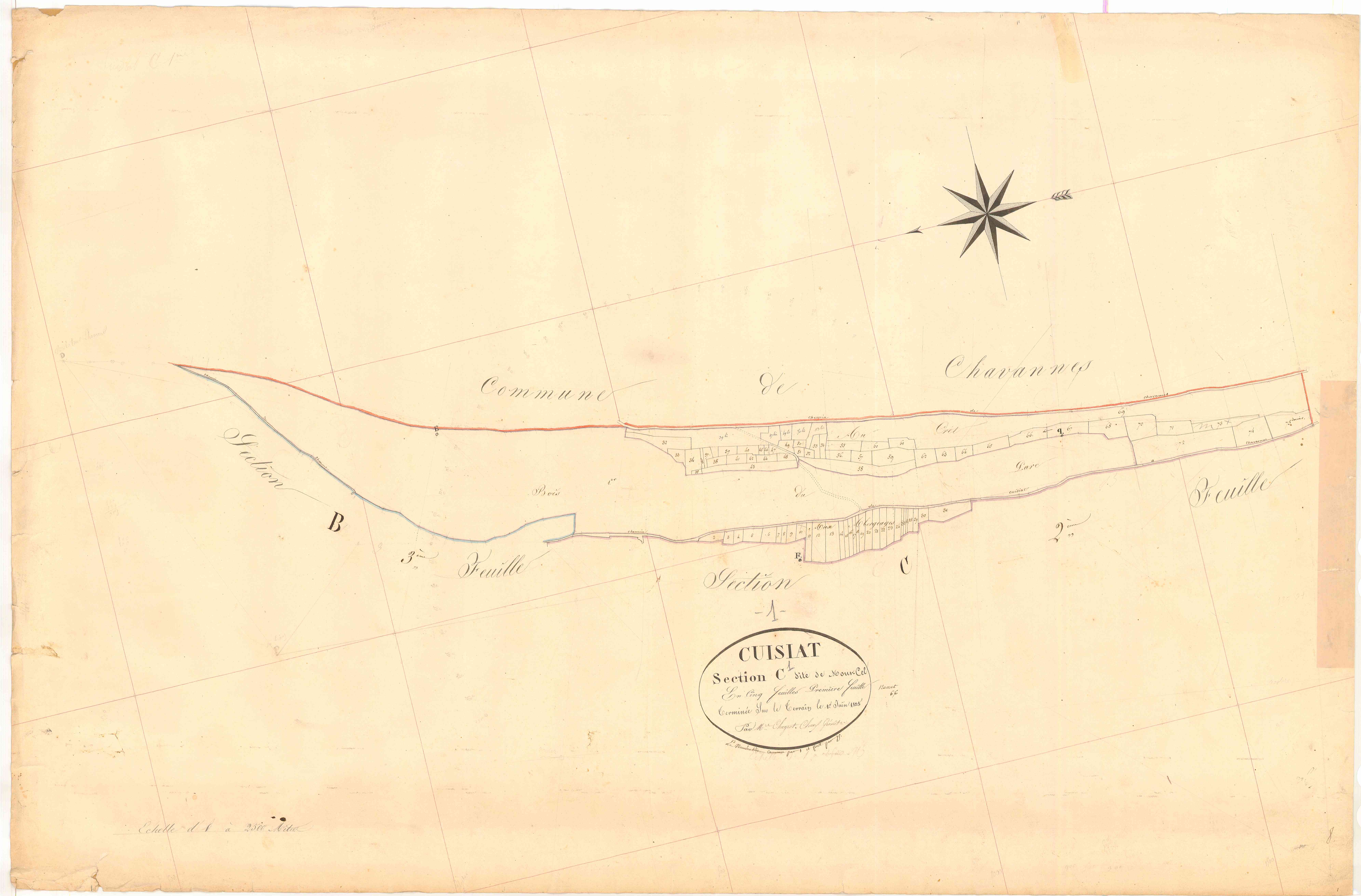 Cuisiat - 3 P 5715 - 3 P 5715 -  Feuille 1  (1825)