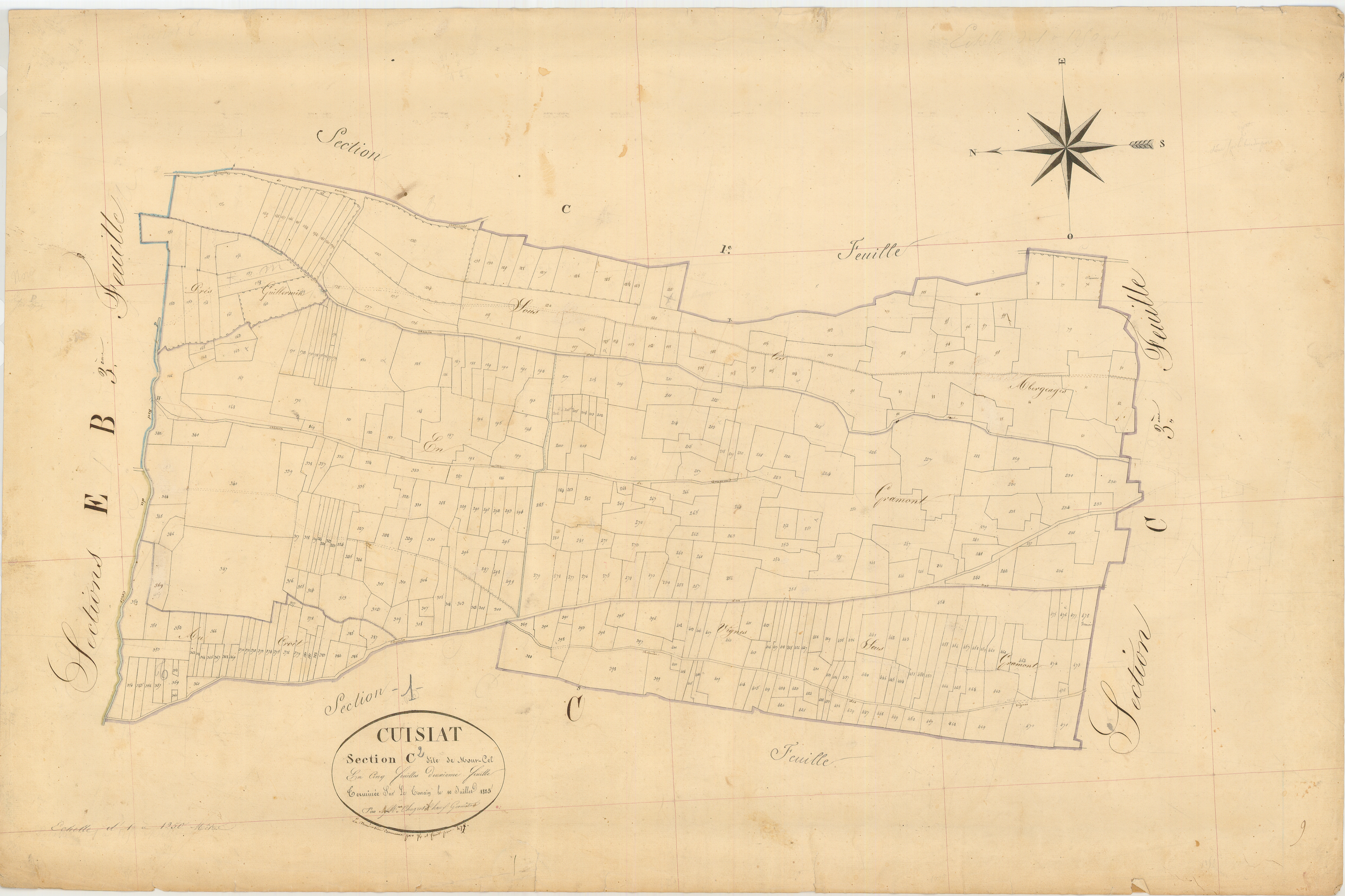 Cuisiat - 3 P 5716 - 3 P 5716 -  Feuille 2  (1825)