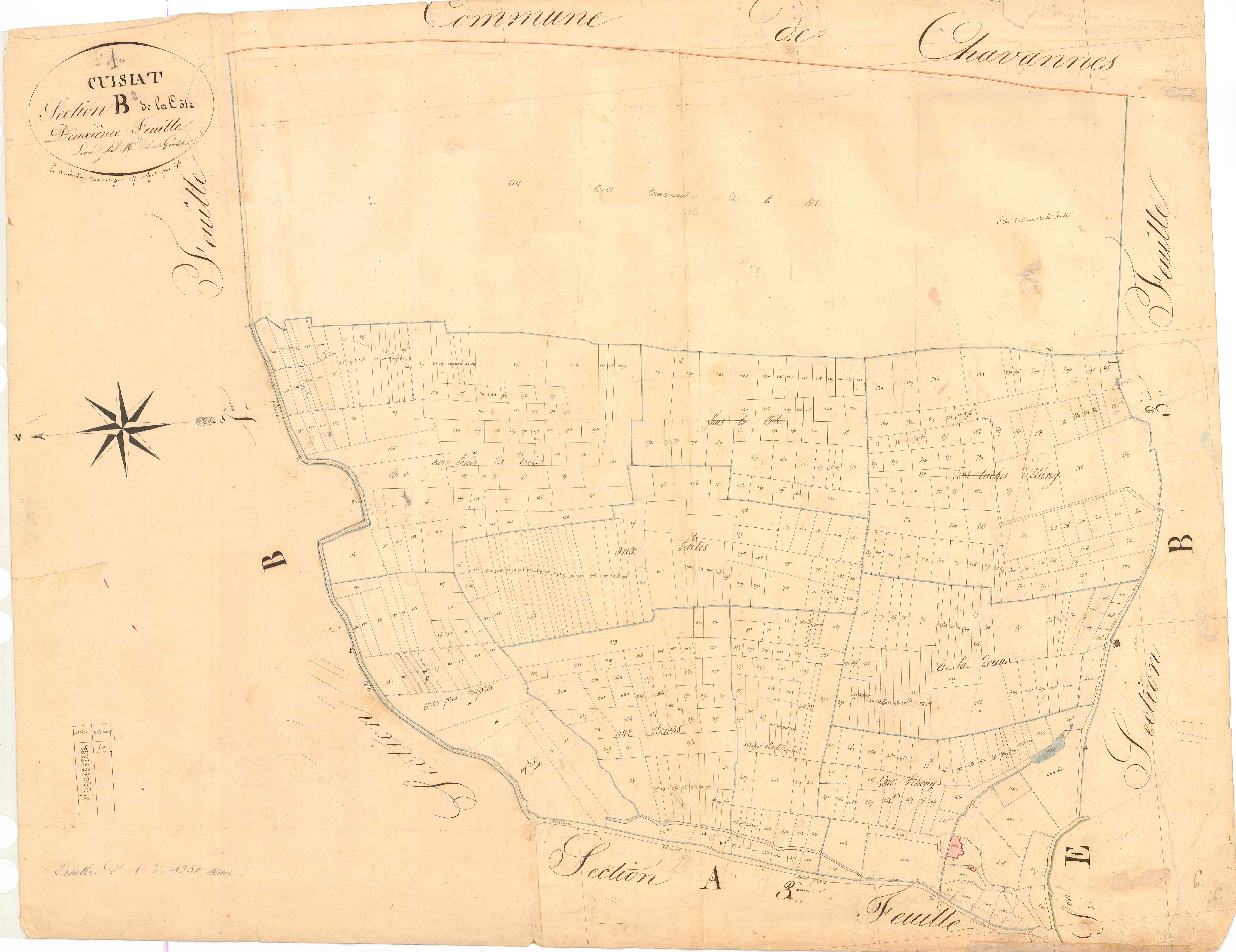 Cuisiat - 3 P 5713 - 3 P 5713 -  Feuille 2  (1825)