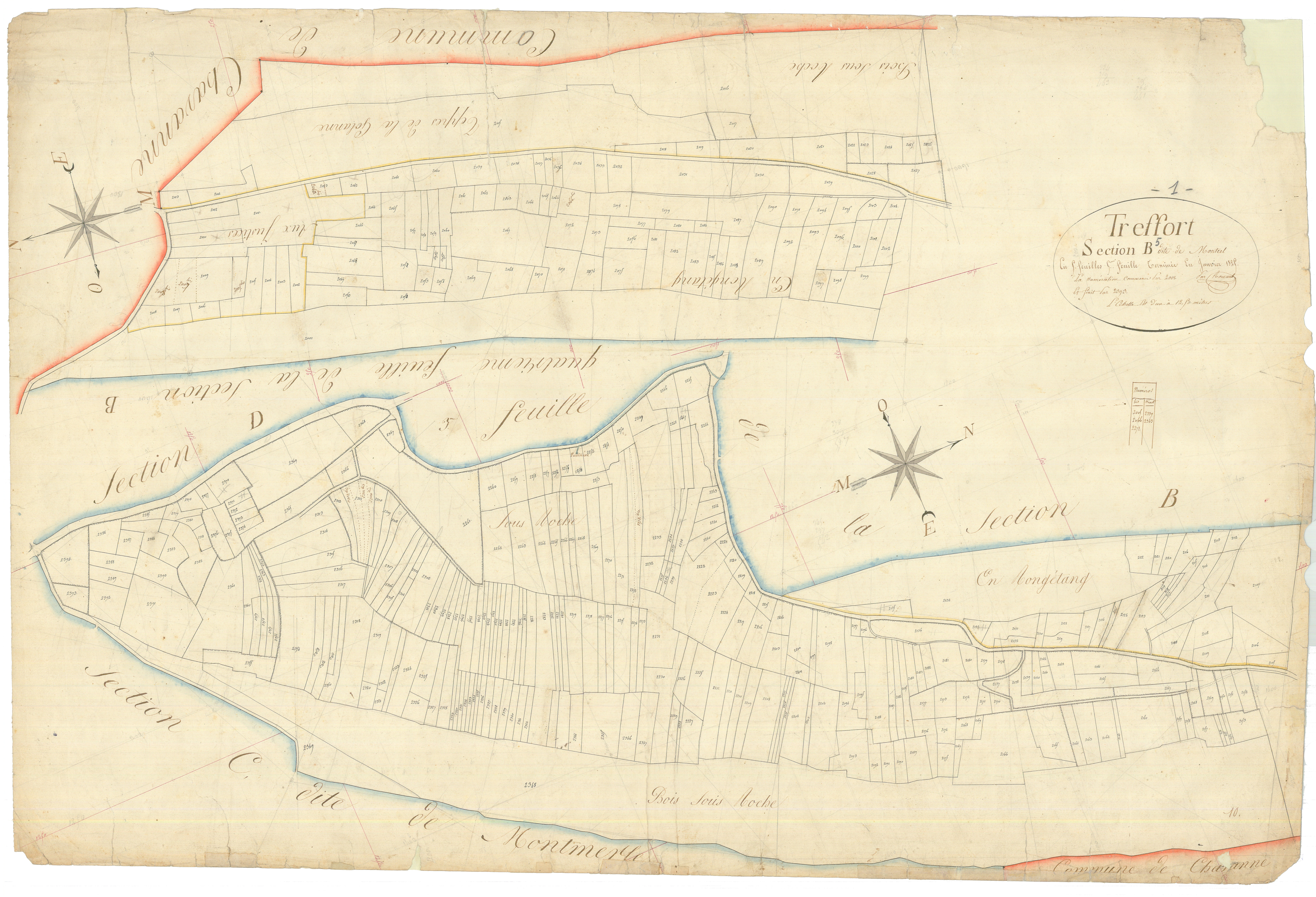 Treffort - 3 P 9259 - 3 P 9259 -  Feuille 5  (1817)