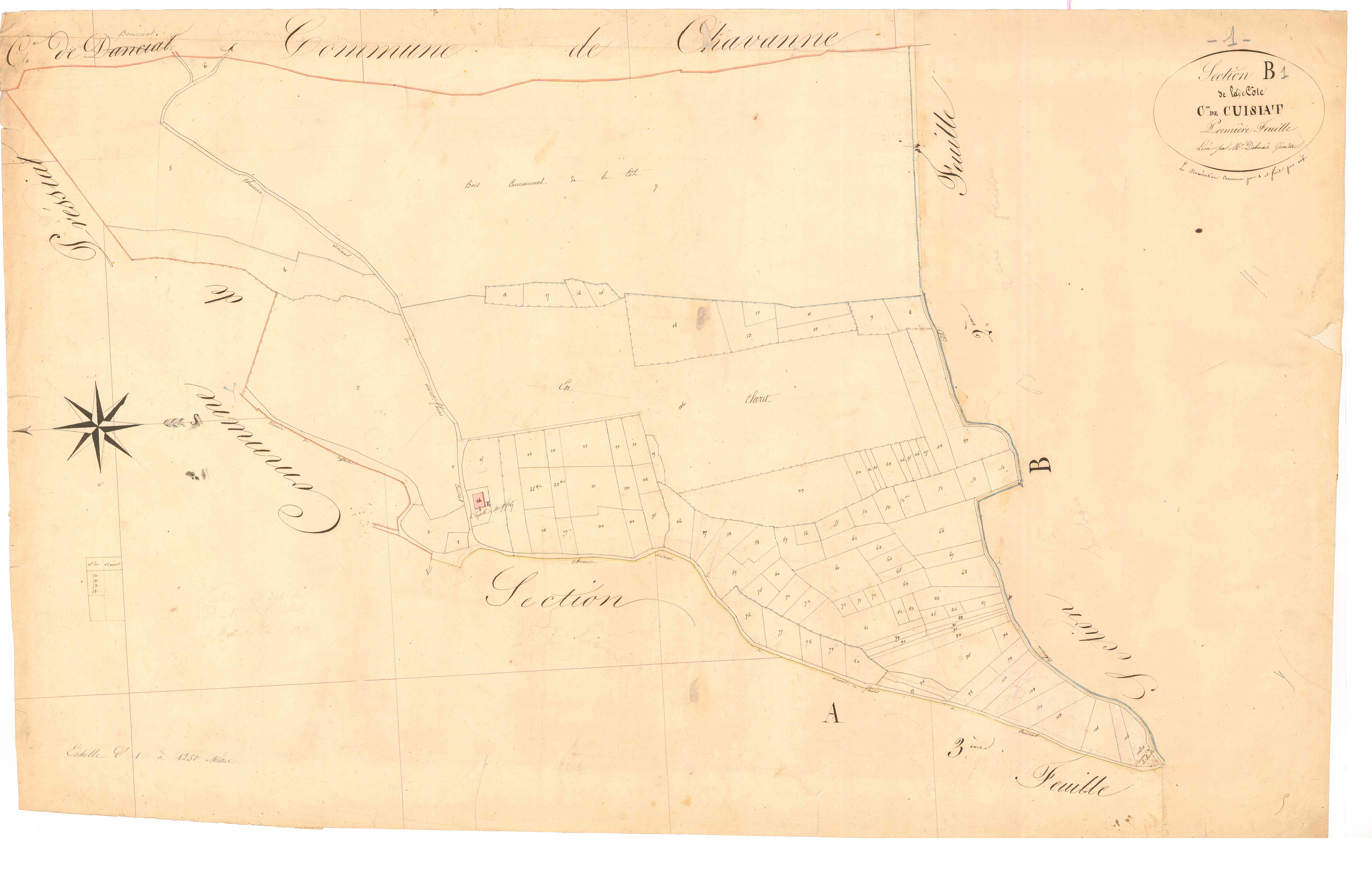 Cuisiat - 3 P 5712 - 3 P 5712 -  Feuille 1  (1825)