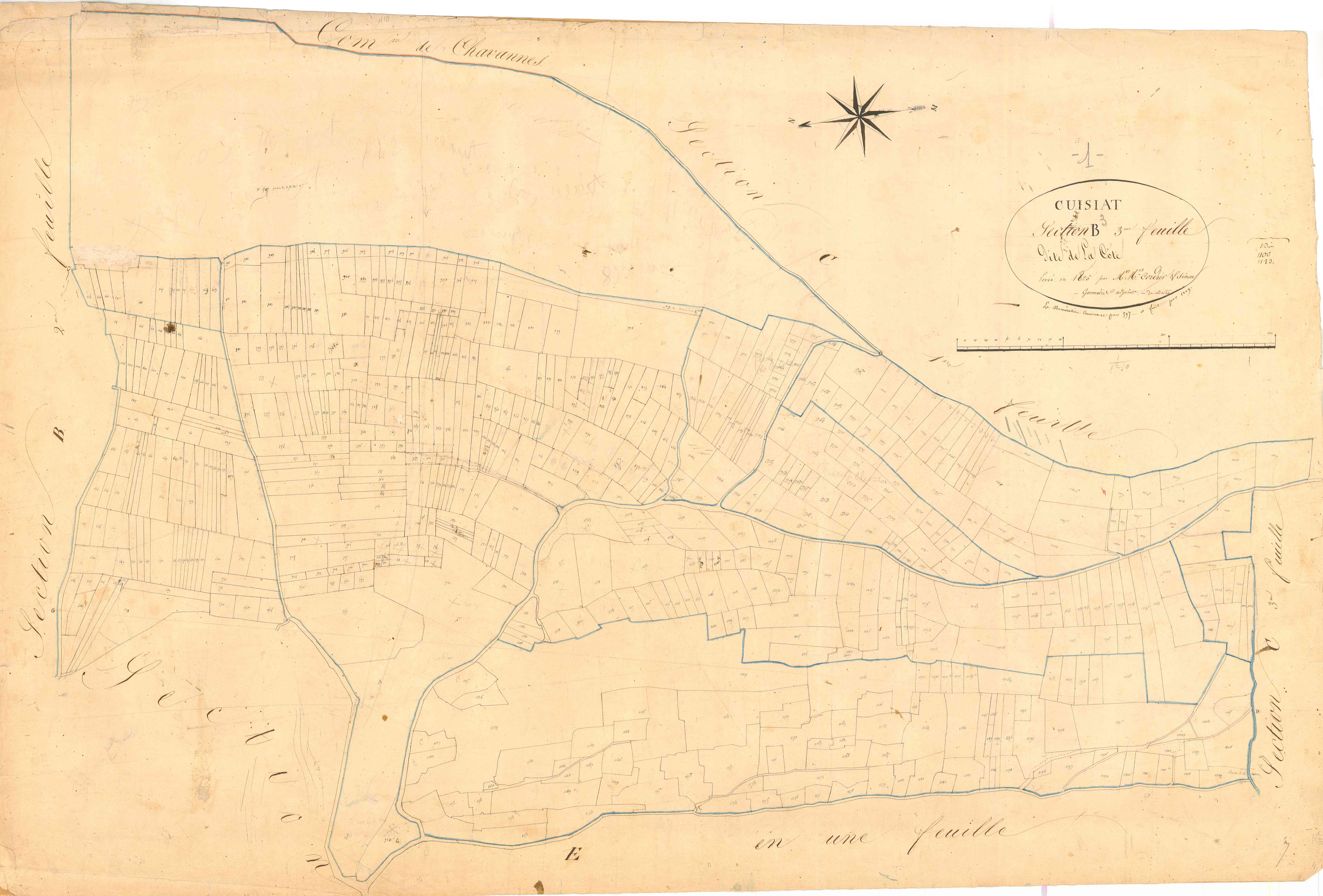 Cuisiat - 3 P 5714 - 3 P 5714 -  Feuille 3  (1825)