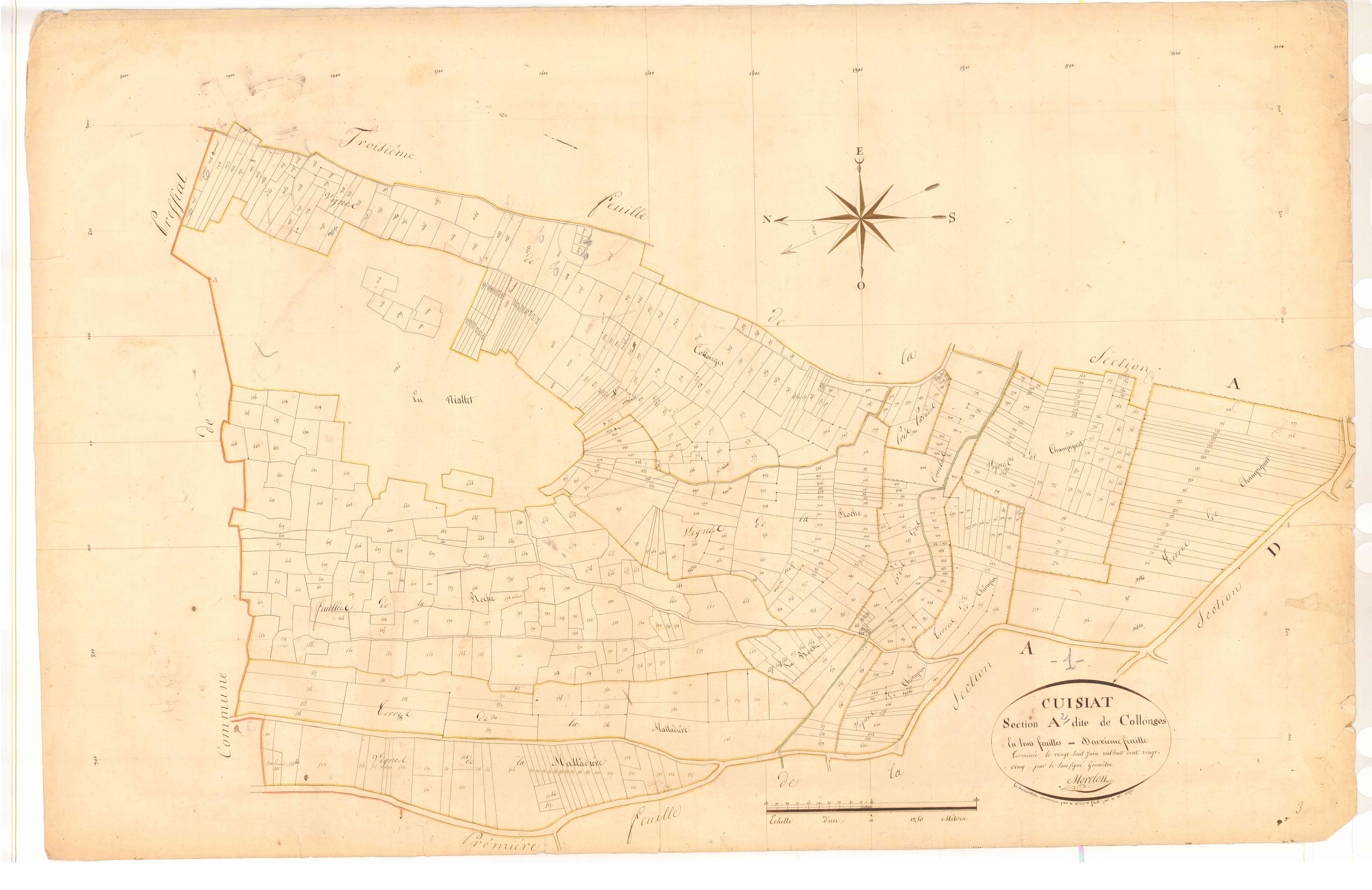 Cuisiat - 3 P 5710 - 3 P 5710 -  Feuille 2  (1825)