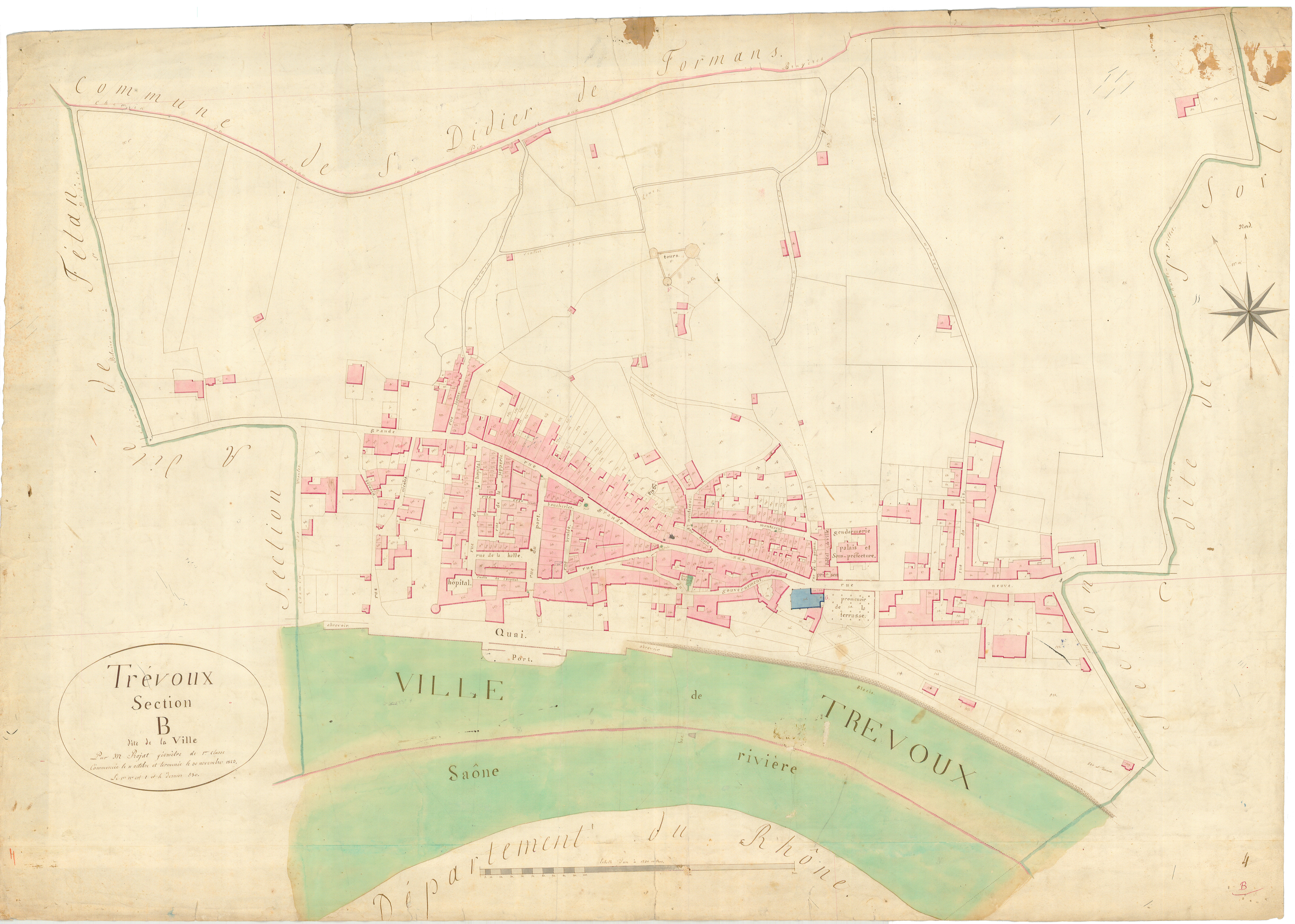 Trévoux - 3 P 9280 - 3 P 9280 -  Feuille 1  (1823)