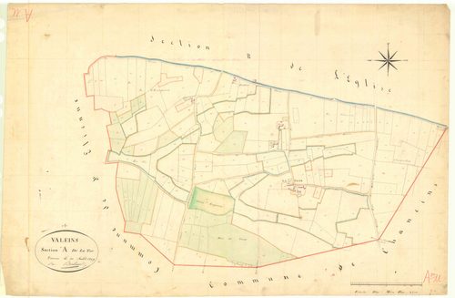 Valeins - 3 P 9283 - 3 P 9283 -  Feuille 1  (1829)