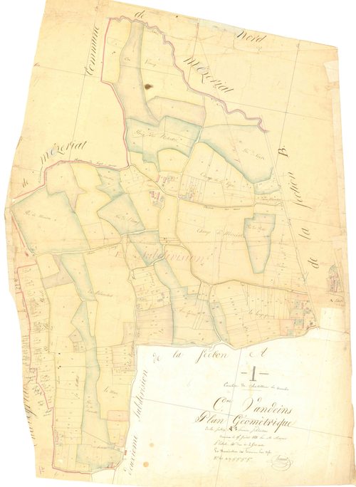 Vandeins - 3 P 9288 - 3 P 9288 -  Feuille 1  (1811)