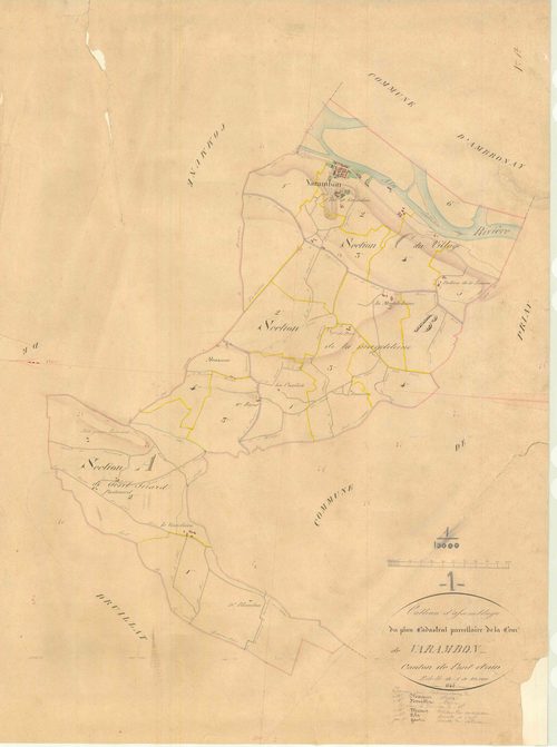 Varambon - 3 P 9293 - 3 P 9293 -  Tableau d'assemblage  (1844)
