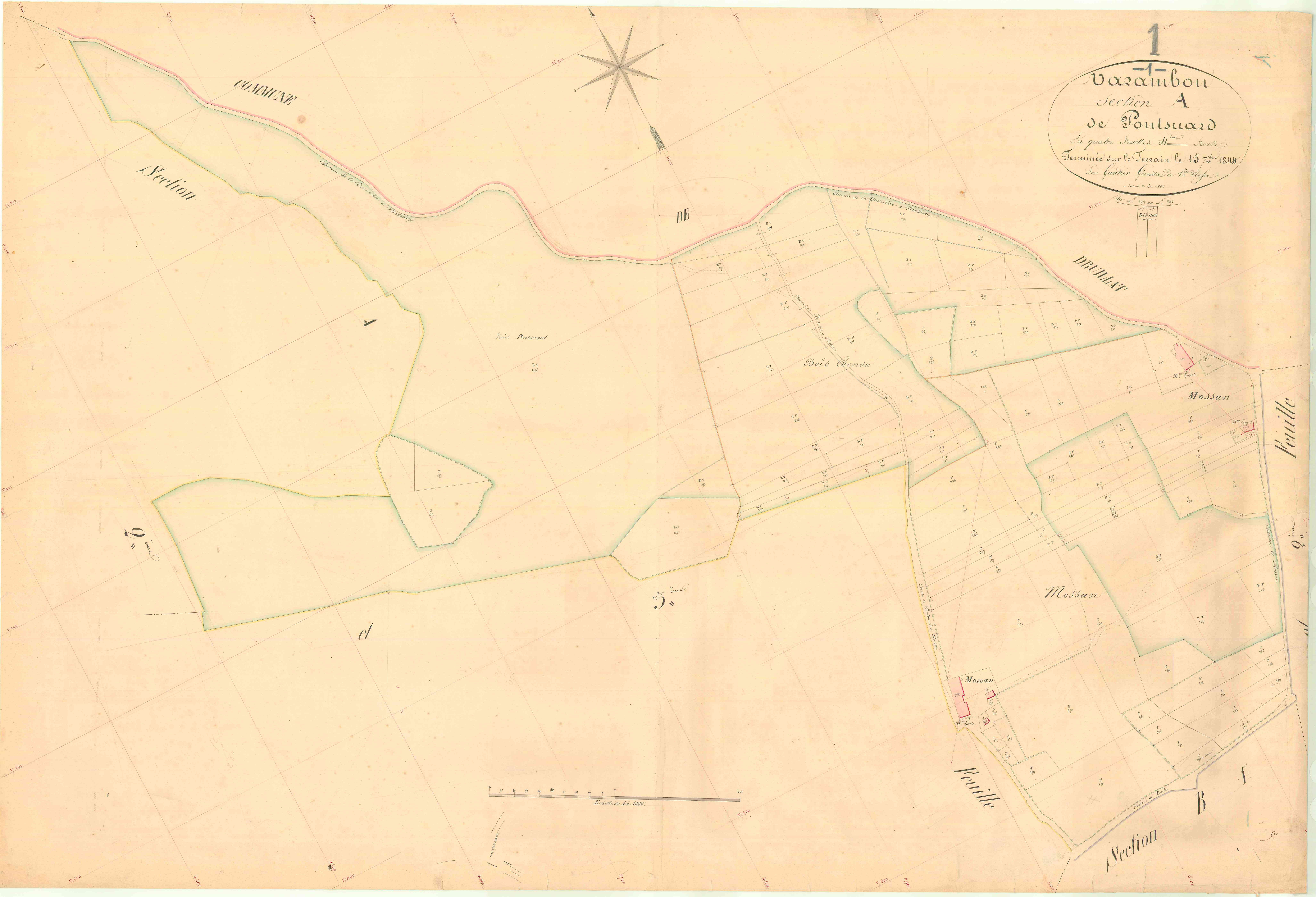 Varambon - 3 P 9297 - 3 P 9297 -  Feuille 4  (1844)