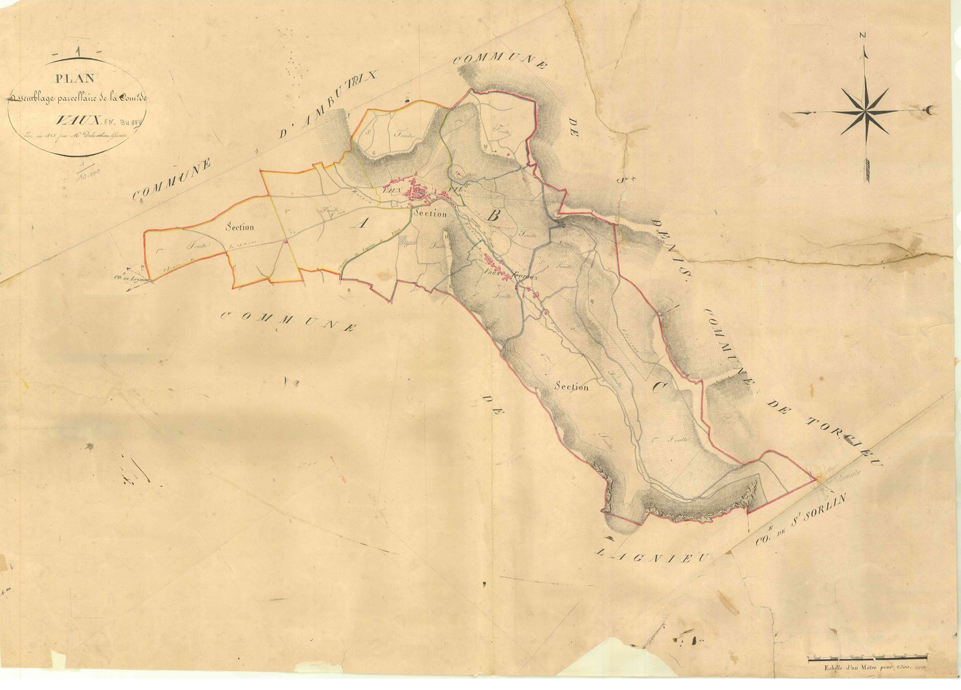 Vaux-en-Bugey - 3 P 9312 - 3 P 9312 -  Tableau d'assemblage  (1826)