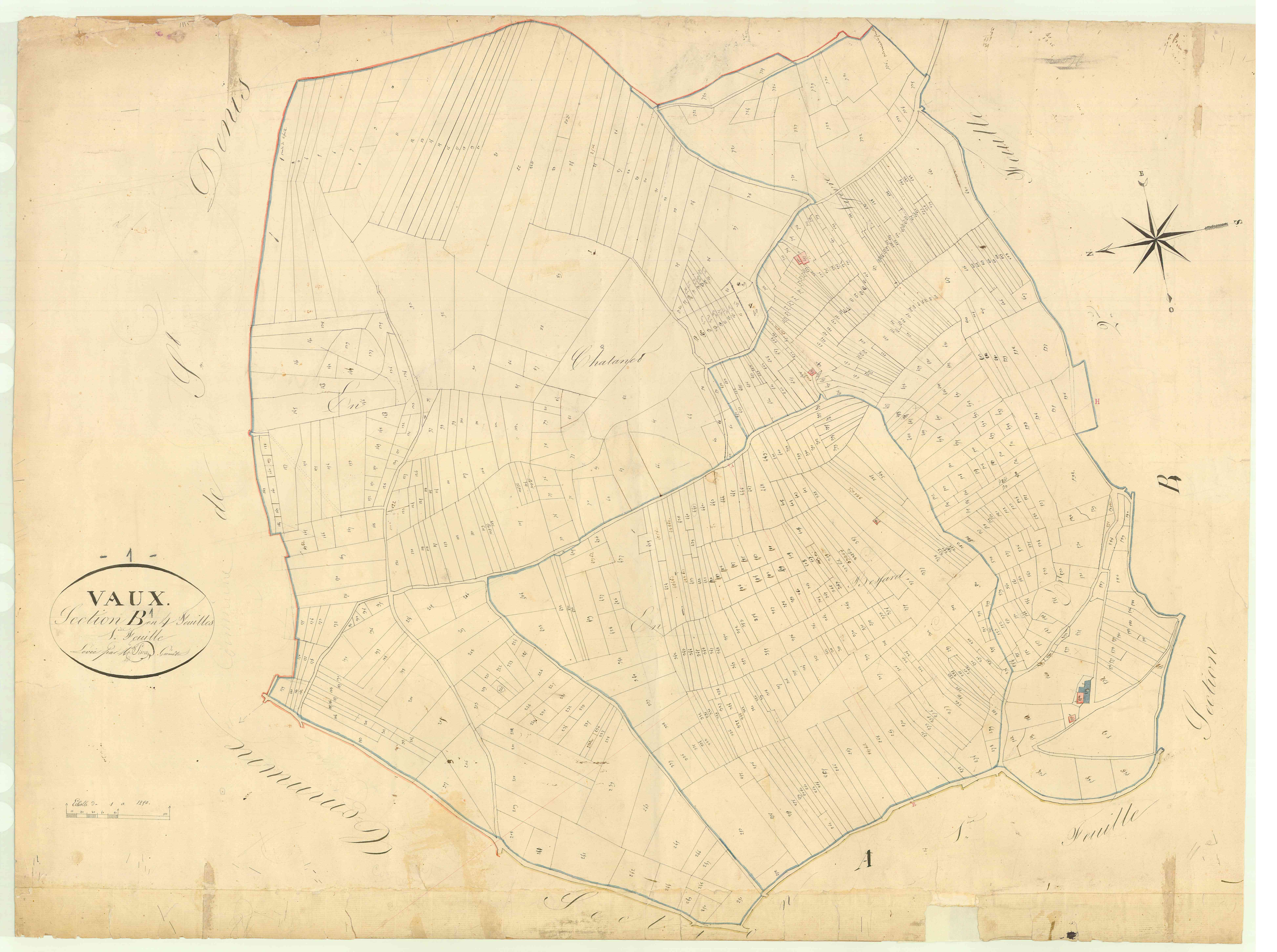 Vaux-en-Bugey - 3 P 9316 - 3 P 9316 -  Feuille 1  (1826)
