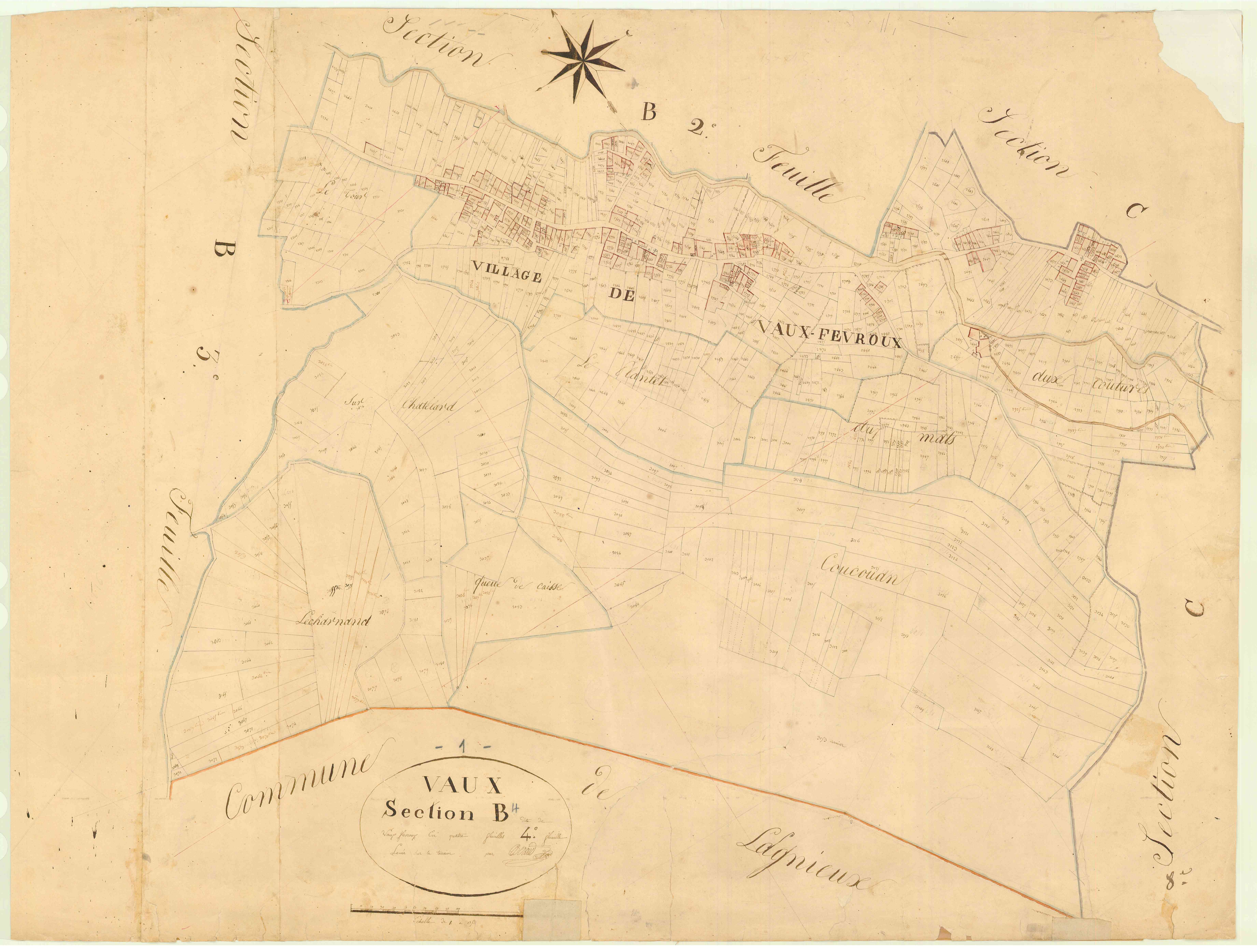 Vaux-en-Bugey - 3 P 9319 - 3 P 9319 -  Feuille 4  (1826)