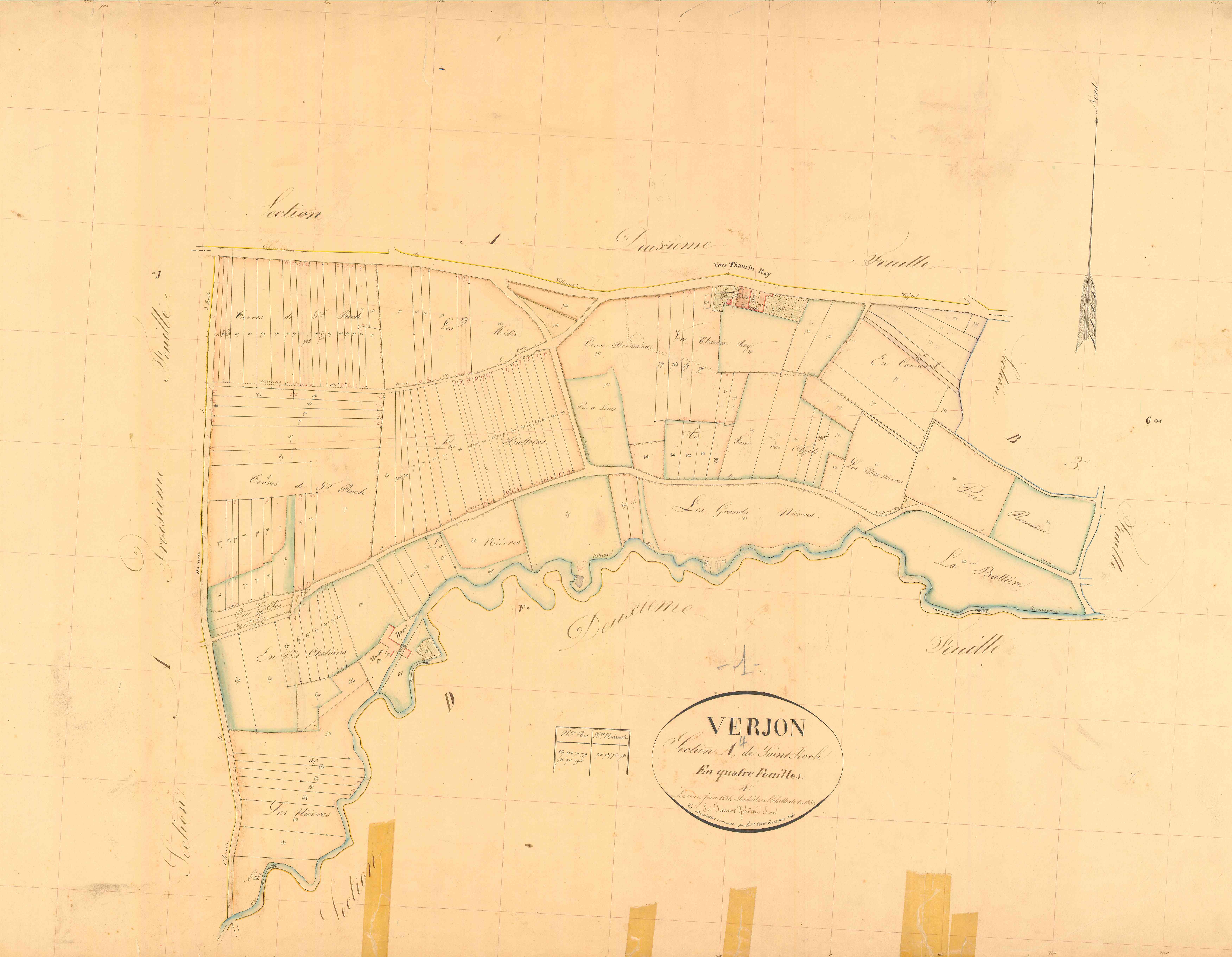 Verjon - 3 P 9328 - 3 P 9328 -  Feuille 4  (1836)