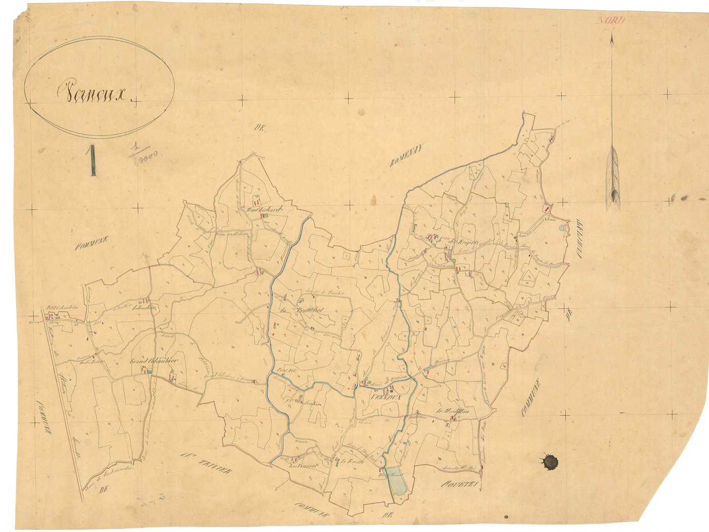 Vernoux - 3 P 9336 - 3 P 9336 -  Tableau d'assemblage  (1841)
