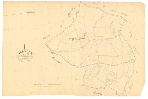 Vernoux - 3 P 9343 - 3 P 9343 -  Feuille 1  (1841)