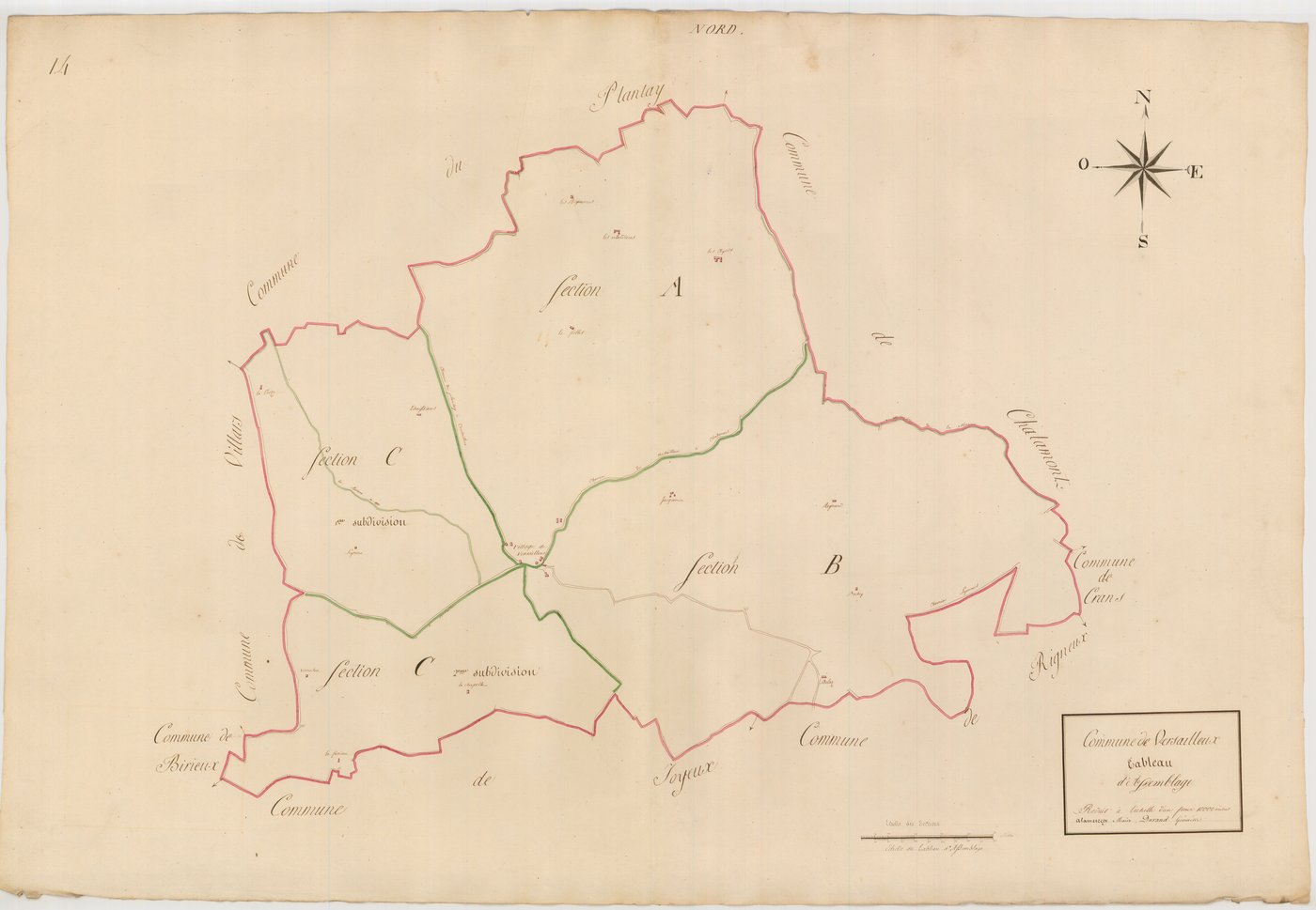 Versailleux - 3 P 10164-1 - 3 P 10164-1 -  Tableau d'assemblage  (1810)