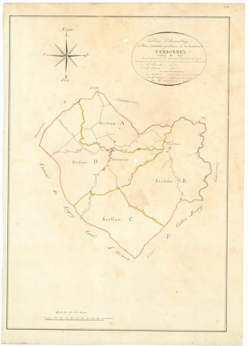 Versonnex - 3 P 10103-1 - 3 P 10103-1 -  Tableau d'assemblage  (1807)