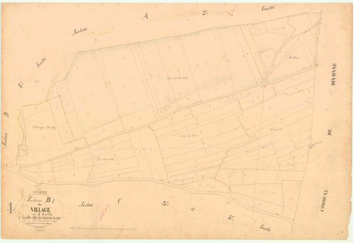 Vesancy - 3 P 9361 - 3 P 9361 -  Feuille 1  (1845)