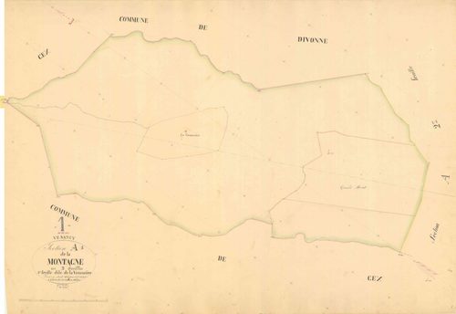 Vesancy - 3 P 9359 - 3 P 9359 -  Feuille 1  (1845)