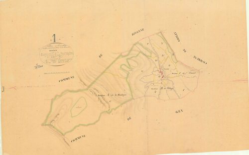 Vesancy - 3 P 9358 - 3 P 9358 -  Tableau d'assemblage  (1845)