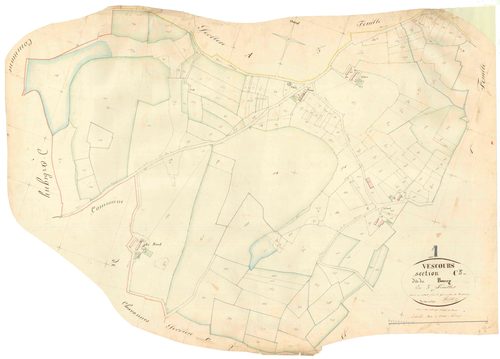 Vescours - 3 P 9378 - 3 P 9378 -  Feuille 3  (1841)