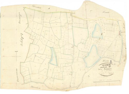 Vescours - 3 P 9373 - 3 P 9373 -  Feuille 3  (1841)