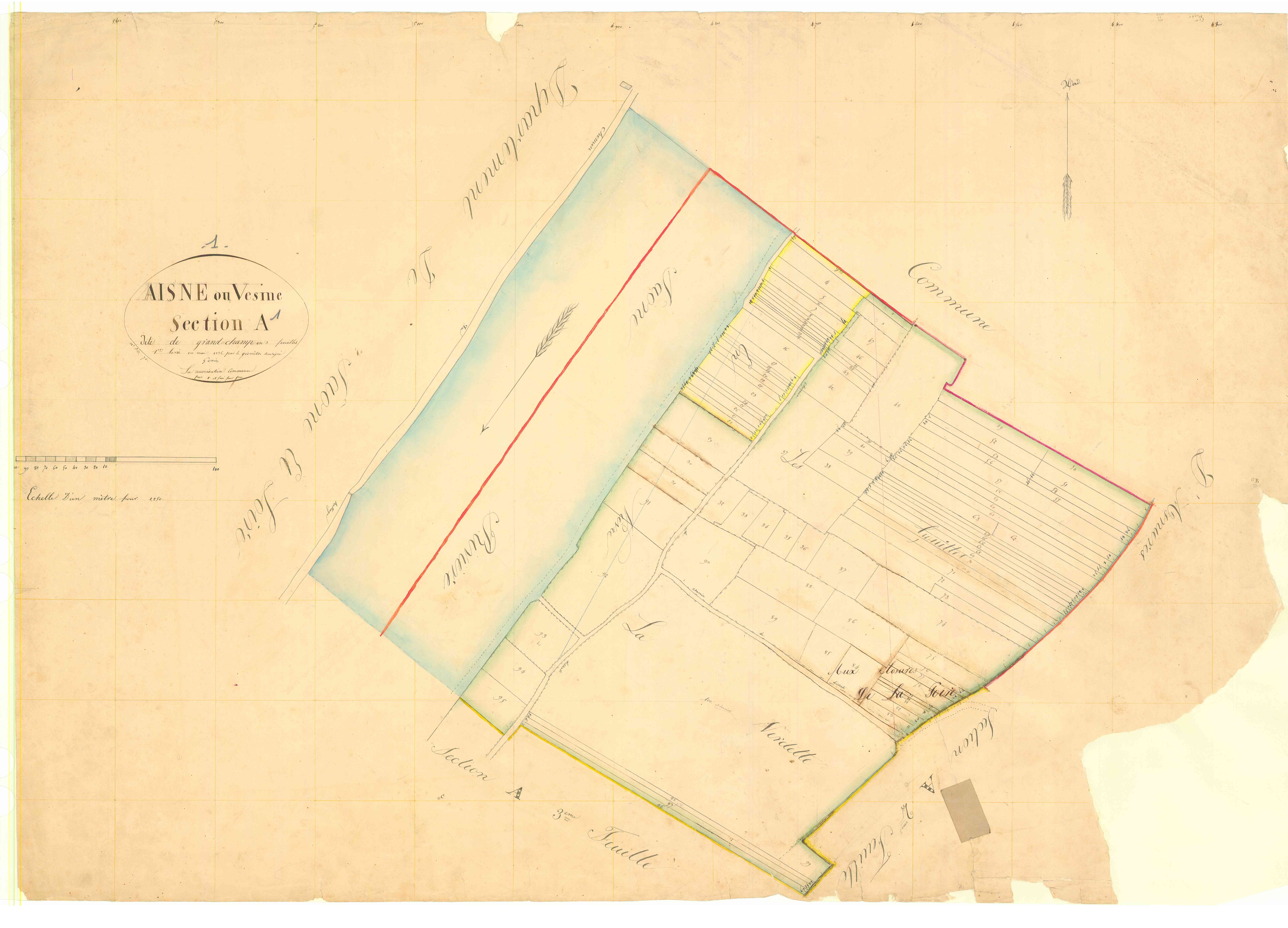 Vésines - 3 P 9388 - 3 P 9388 -  Feuille 1  (1836)