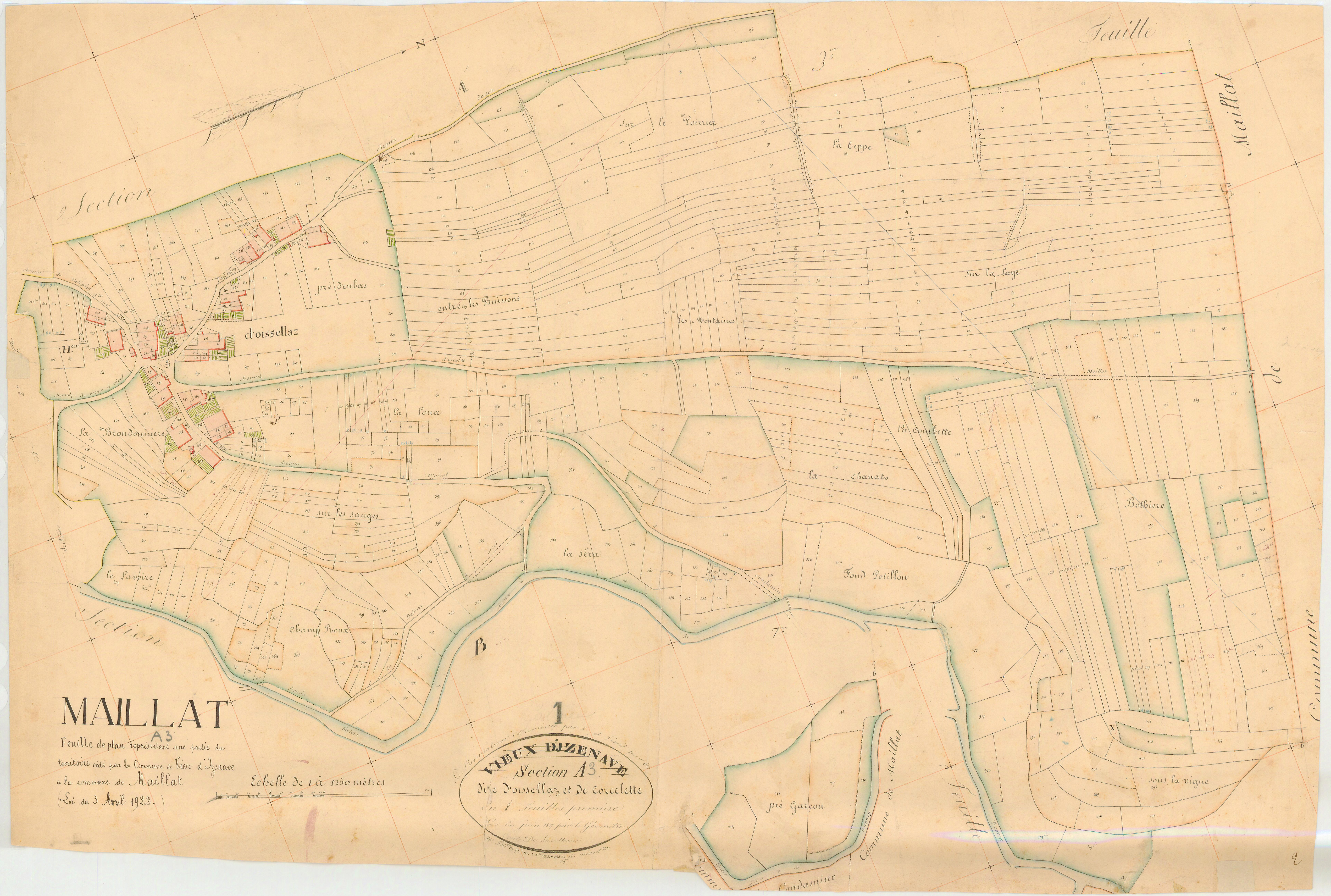 Vieu-d'zenave - 3 P 9422 - 3 P 9422 - Feuille 1 (1837)