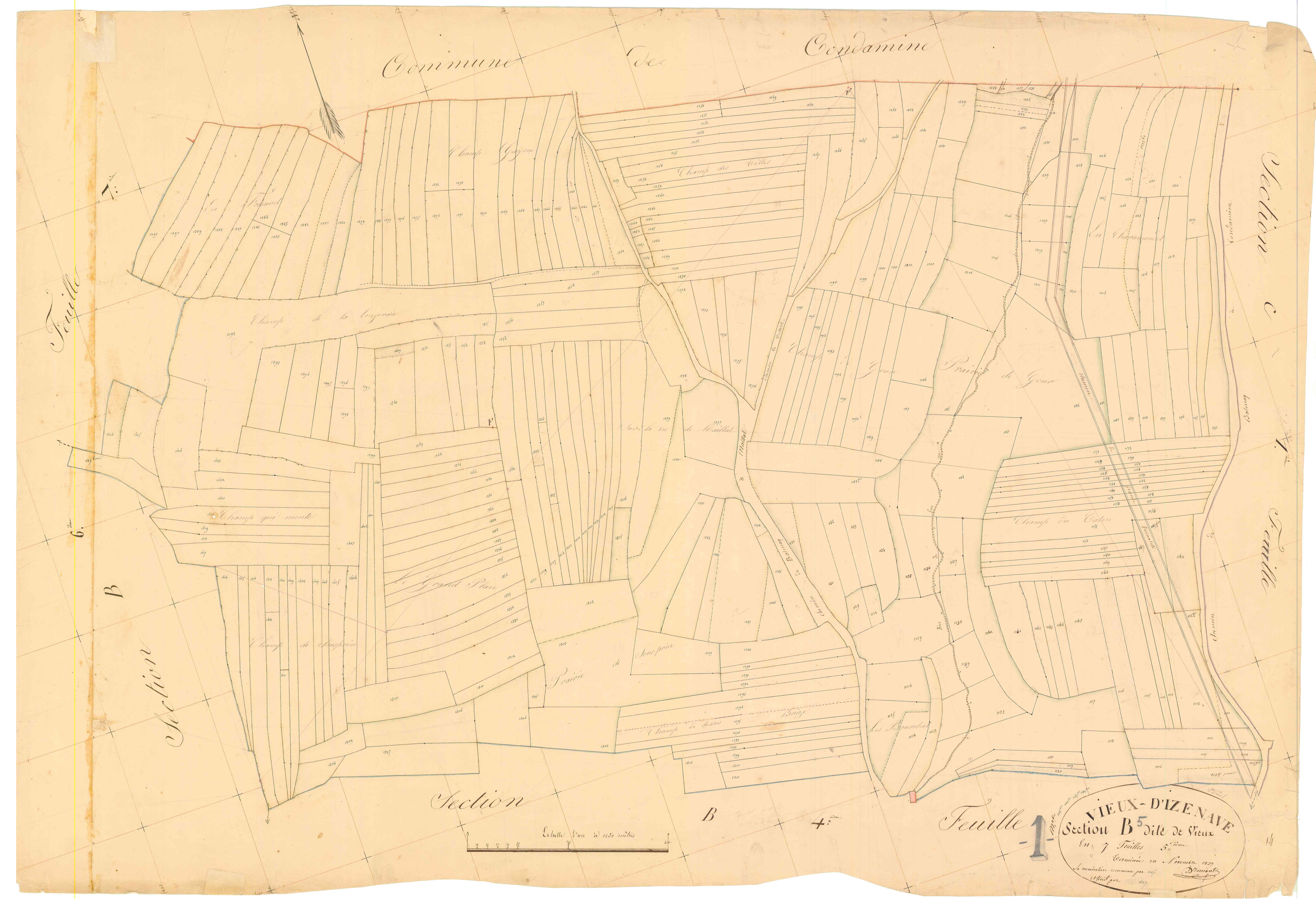 Vieu-d'zenave - 3 P 9434 - 3 P 9434 - Feuille 5 (1837)