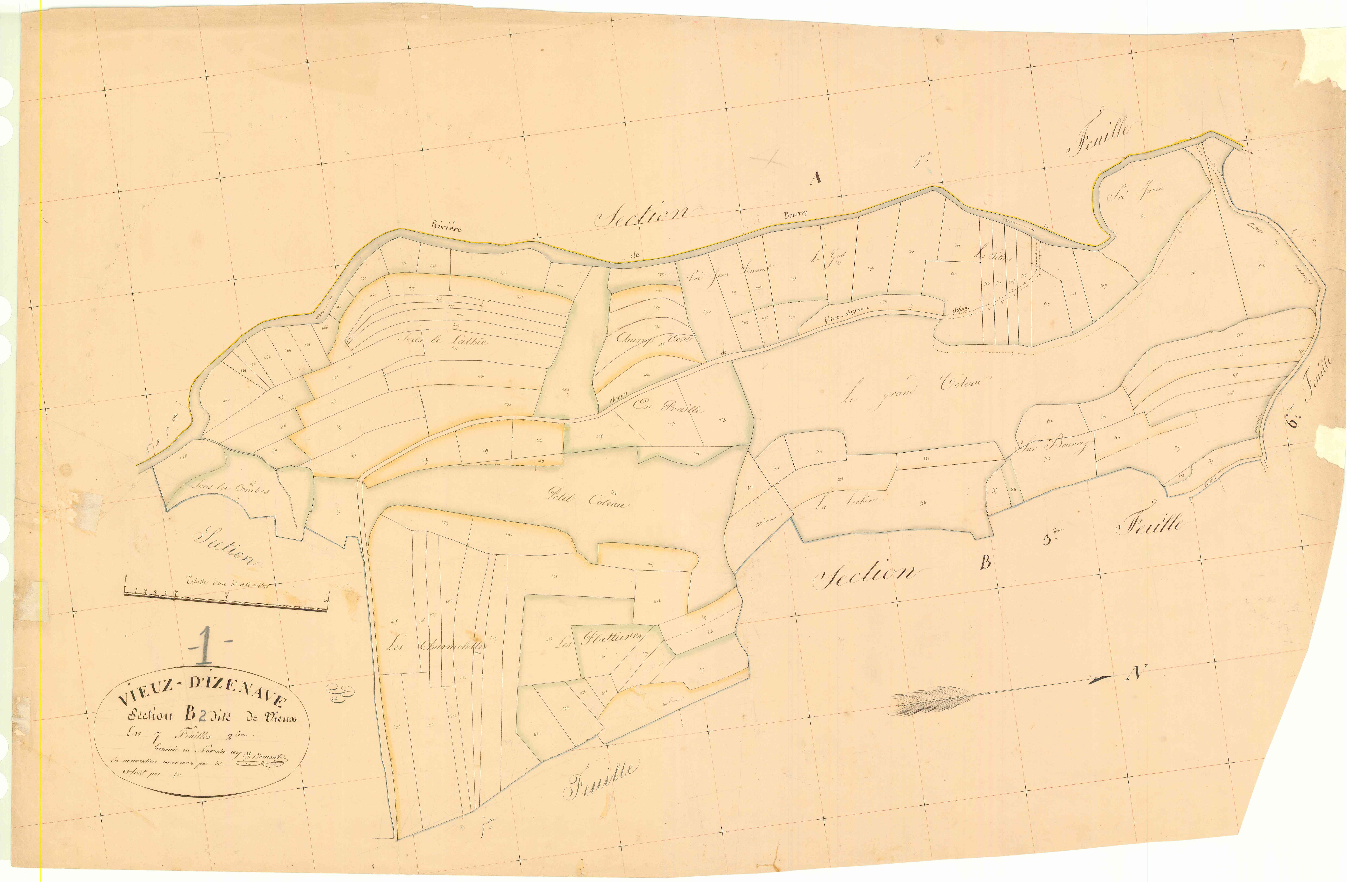 Vieu-d'zenave - 3 P 9431 - 3 P 9431 - Feuille 2 (1837)